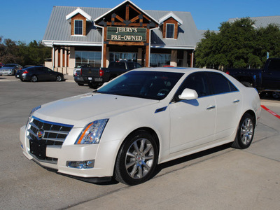 cadillac cts 2010 white sedan gasoline 6 cylinders rear wheel drive automatic 76087