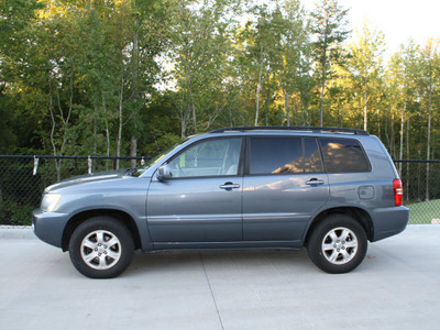 toyota highlander 2001 blue suv gasoline 6 cylinders dohc all whee drive automatic 27215