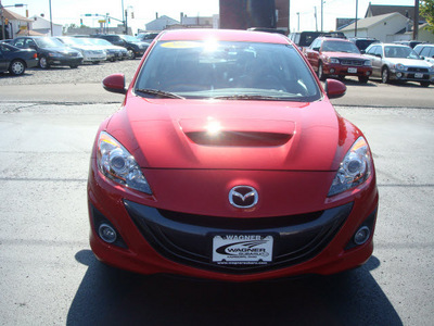 mazda mazdaspeed3 2011 red hatchback sport gasoline 4 cylinders front wheel drive 5 speed with overdrive 45324