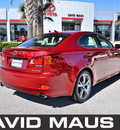 lexus is 2009 red sedan 250 gasoline 6 cylinders rear wheel drive automatic 32771