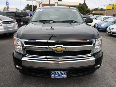 chevrolet silverado 1500 2007 black pickup truck lt gasoline 8 cylinders rear wheel drive automatic 94010