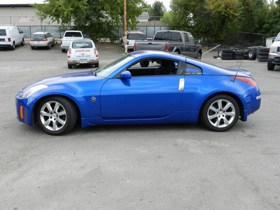 nissan 350z 2003 blue coupe gasoline 6 cylinders rear wheel drive automatic 95678