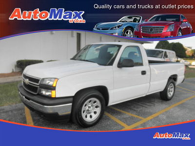 chevrolet silverado 1500 classic 2007 white pickup truck work truck gasoline 6 cylinders rear wheel drive automatic 34474