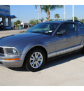 ford mustang 2007 dk  gray coupe v6 premium gasoline 6 cylinders rear wheel drive automatic 77065