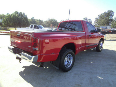 dodge ram pickup 3500 2004 red pickup truck slt gasoline 8 cylinders rear wheel drive 6 speed manual 75503