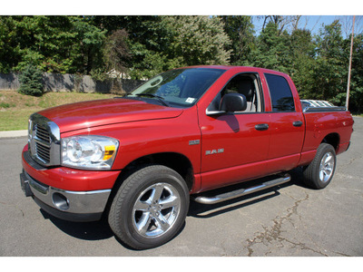 dodge ram pickup 1500 2008 red big horn gasoline 8 cylinders 4 wheel drive automatic 08812