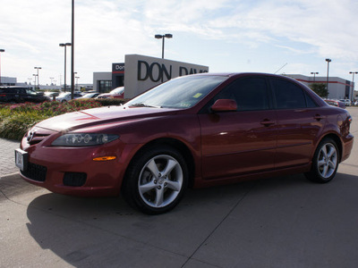 mazda mazda6 2007 red sedan gasoline 4 cylinders front wheel drive automatic 76018