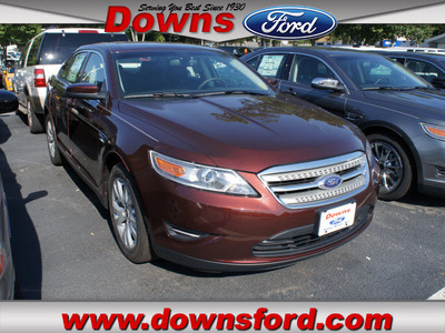 ford taurus 2012 dk  red sedan sel gasoline 6 cylinders front wheel drive automatic with overdrive 08753