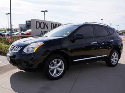 nissan rogue 2011 black sv gasoline 4 cylinders front wheel drive automatic with overdrive 76018