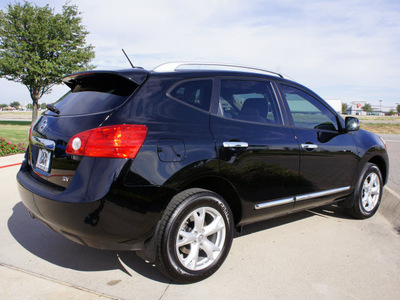 nissan rogue 2011 black sv gasoline 4 cylinders front wheel drive automatic with overdrive 76018