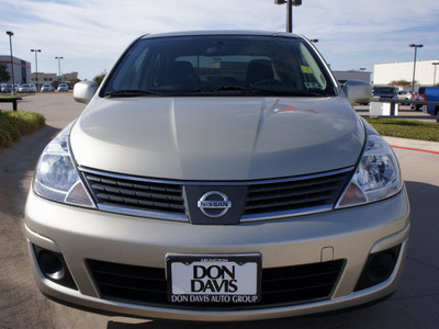 nissan versa 2009 tan sedan gasoline 4 cylinders front wheel drive automatic with overdrive 76018