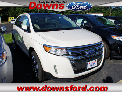 ford edge 2012 white limited gasoline 6 cylinders all whee drive automatic with overdrive 08753