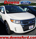 ford edge 2012 white limited gasoline 6 cylinders all whee drive automatic with overdrive 08753
