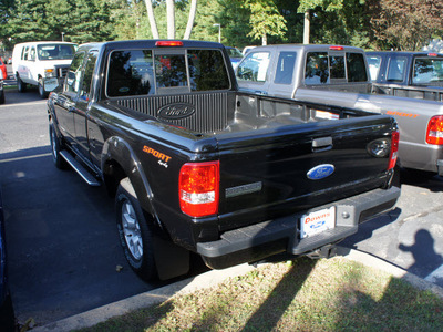 ford ranger 2011 black sport gasoline 6 cylinders 4 wheel drive automatic with overdrive 08753