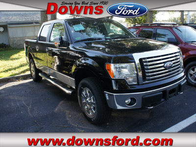 ford f 150 2011 black xlt flex fuel 8 cylinders 4 wheel drive automatic with overdrive 08753