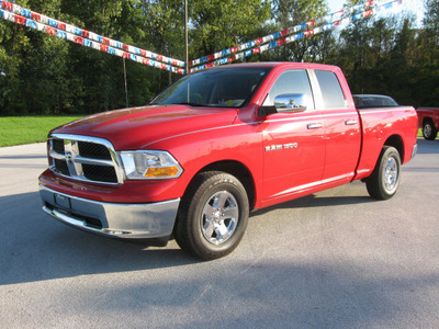 ram ram pickup 1500 2011 red pickup truck slt flex fuel 8 cylinders 2 wheel drive automatic 45840