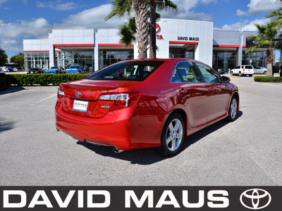 toyota camry 2012 red sedan se 4 cylinders front wheel drive automatic 32771