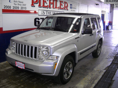 jeep liberty 2008 gray suv sport gasoline 6 cylinders 4 wheel drive automatic 14580