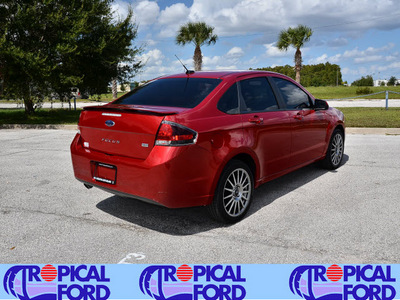 ford focus 2011 red sedan ses gasoline 4 cylinders front wheel drive automatic 32837