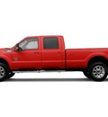 ford f 350 super duty 2012 red 4wd crew cab 156 lariat biodiesel 8 cylinders 4 wheel drive shiftable automatic 56301