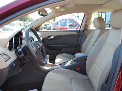 chevrolet malibu 2009 red sedan lt2 gasoline 6 cylinders front wheel drive automatic 27591