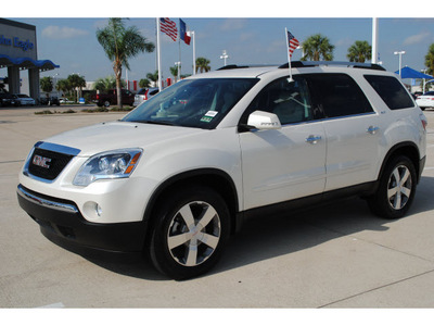 gmc acadia 2011 white suv slt 1 gasoline 6 cylinders all whee drive autostick 77065