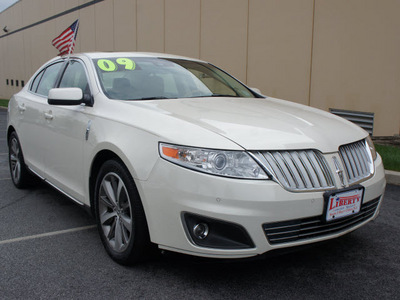 lincoln mks 2009 off white sedan nav,moon,thx,lthr gasoline 6 cylinders all whee drive automatic 07012