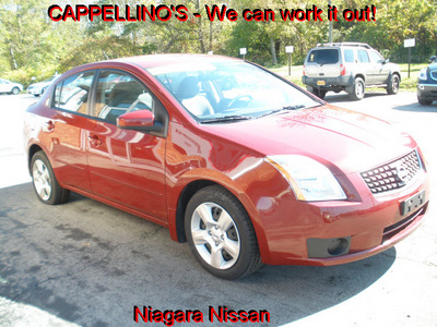 nissan sentra 2007 red sedan s gasoline 4 cylinders front wheel drive automatic 14094