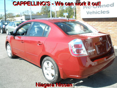 nissan sentra 2007 red sedan s gasoline 4 cylinders front wheel drive automatic 14094