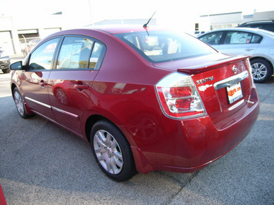 nissan sentra 2012 dk  red sedan gasoline 4 cylinders front wheel drive automatic 46219