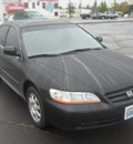 honda accord 2002 black sedan se gasoline 4 cylinders front wheel drive automatic with overdrive 99208