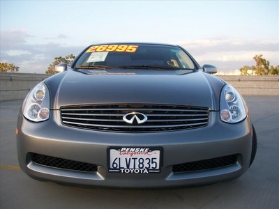 infiniti g35 2007 gray coupe gasoline 6 cylinders rear wheel drive automatic 90241