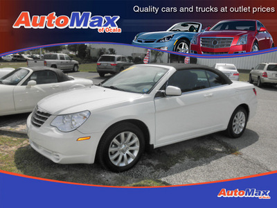 chrysler sebring 2010 white touring flex fuel 6 cylinders front wheel drive automatic 34474