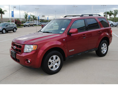 ford escape 2008 dk  red suv limited gasoline 6 cylinders front wheel drive automatic with overdrive 77065