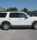 ford explorer 2010 white suv eddie bauer gasoline 6 cylinders 4 wheel drive automatic with overdrive 62863