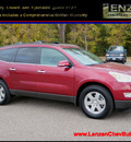 chevrolet traverse 2011 red suv lt awd gasoline 6 cylinders all whee drive automatic 55318