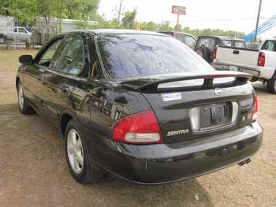 nissan sentra 2003 black sedan se r spec v gasoline 4 cylinders dohc front wheel drive automatic 77379