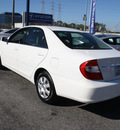 toyota camry 2002 white sedan le gasoline 4 cylinders front wheel drive automatic 94010