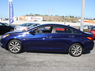 hyundai sonata 2011 blue sedan limited gasoline 4 cylinders front wheel drive automatic 94010