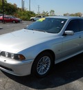 bmw 5 series 2002 silver sedan gasoline 6 cylinders rear wheel drive 5 speed automatic 43228