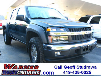 chevrolet colorado 2005 dk  green 4x4 z71 ls gasoline 5 cylinders 4 wheel drive automatic 45840