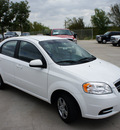 chevrolet aveo 2010 white sedan lt gasoline 4 cylinders front wheel drive automatic 76205