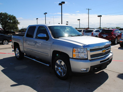 chevrolet silverado 1500 2011 silver ltz flex fuel 8 cylinders 2 wheel drive automatic 76087