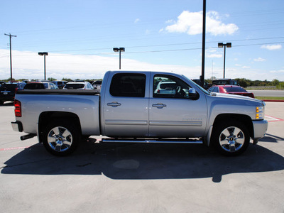 chevrolet silverado 1500 2011 silver ltz flex fuel 8 cylinders 2 wheel drive automatic 76087