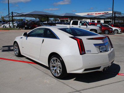 cadillac cts v 2011 white coupe gasoline 8 cylinders rear wheel drive automatic 76087