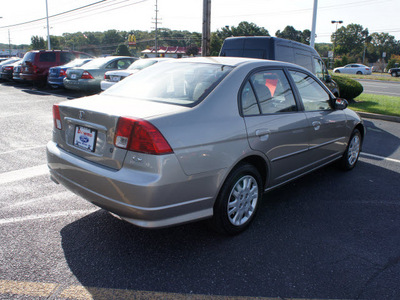 honda civic 2005 tan sedan lx gasoline 4 cylinders front wheel drive automatic 08753