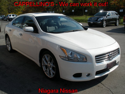 nissan maxima 2009 white sedan sv gasoline 6 cylinders front wheel drive automatic 14094