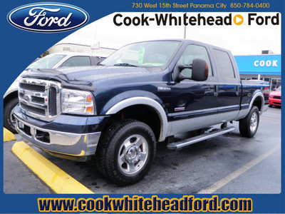 ford f 250 super duty 2005 blue lariat diesel 8 cylinders 4 wheel drive automatic with overdrive 32401