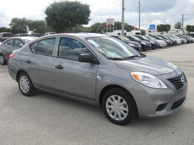 nissan versa 2012 magnetic gray sedan s gasoline 4 cylinders front wheel drive automatic 33884