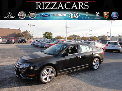 ford fusion 2012 black sedan sport gasoline 6 cylinders front wheel drive automatic with overdrive 60546